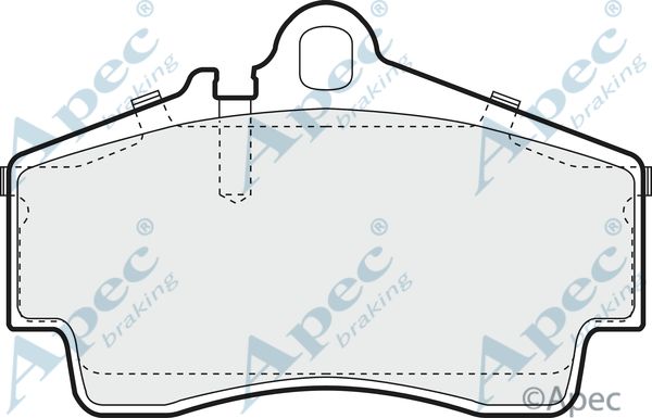APEC BRAKING Комплект тормозных колодок, дисковый тормоз PAD1029